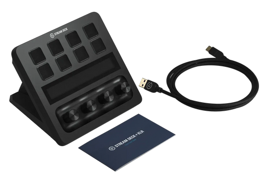 Elgato Stream Deck + XLR Dock - 8 Customizable LCD Keys; Studio Grade Preamp; Connect Any XLR Mic