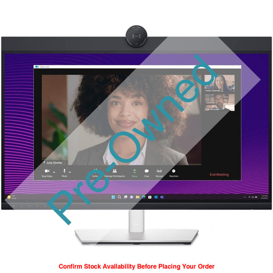 CPO DELL 27 VIDEO CONFERENCING MONITOR - P2724DEB, 68.47CM (27.0"), 1X HDMI, 2X DP, 1X LAN(RJ45), 5X USB 3.2, 1X USB TYPE-C, 2X DIGITAL MICROPHONES, 2X 5W BUILT-IN SPEAKERS, INCLUDES DP & USB CABLES CPO - BOX OPENED/BOX DAMAGED - Guards On Duty Shop