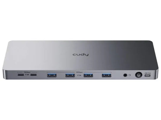 Cudy Dual 4K 10Gbps USB-A & USB-C Gigabit Ethernet Docking Station | CS700 Guards On Duty Security