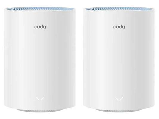Cudy Dual Band WiFi 5 1200Mbps Fast Ethernet Mesh 2 Pack | M1200 (2-Pack) Guards On Duty Security