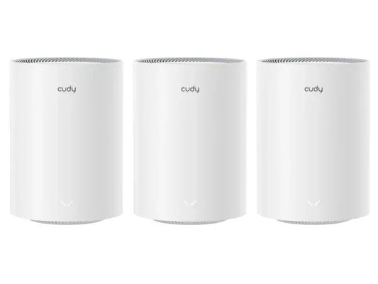 Cudy Dual Band WiFi 6 3000Mbps Multi-Gigabit Mesh 3-Pack | M3000 (3-Pack) Guards On Duty Security