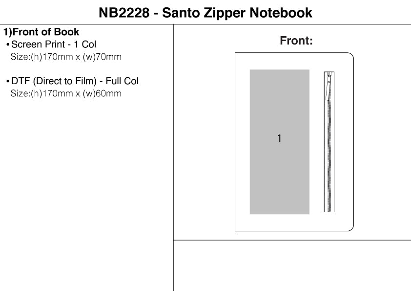 Santo Zipper Notebook