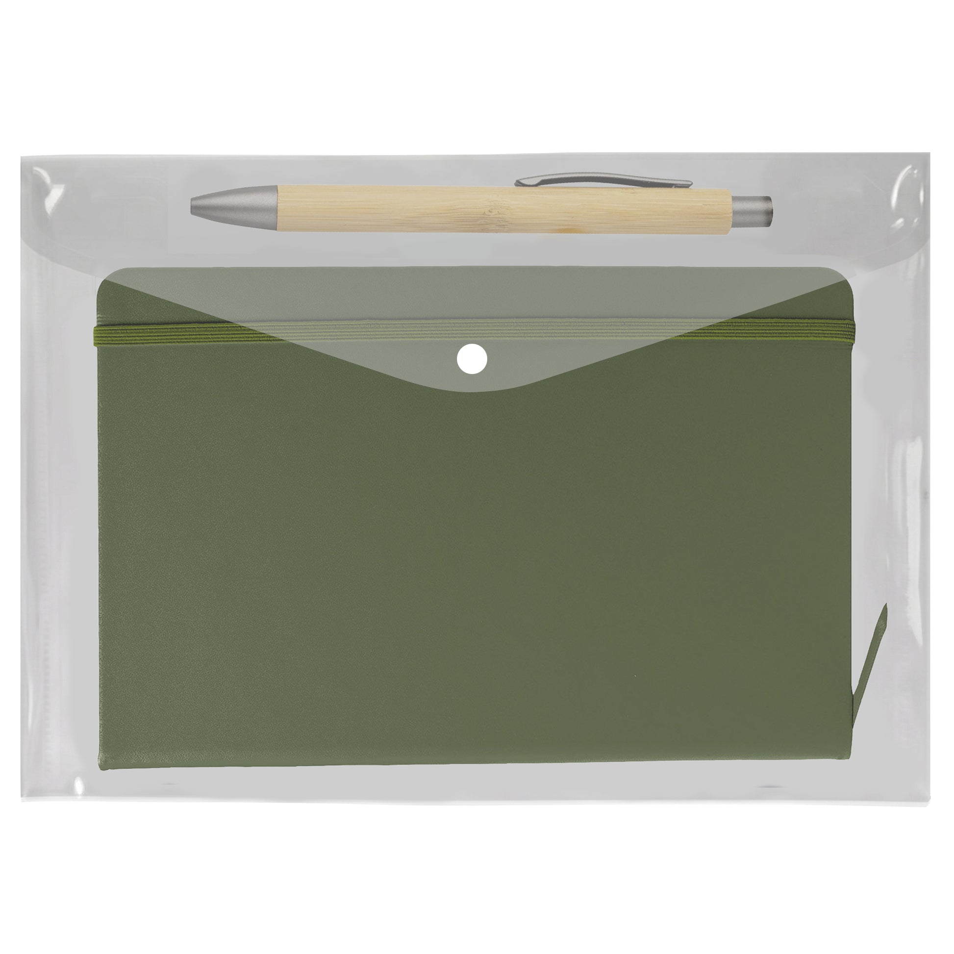 The Inspired Notebook & Pen Set - Military Green