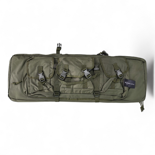 Ballistic Double Gun Case 95cm Green – Tactical Padded Rifle Carry Bag for Two Rifles FAS9-9G