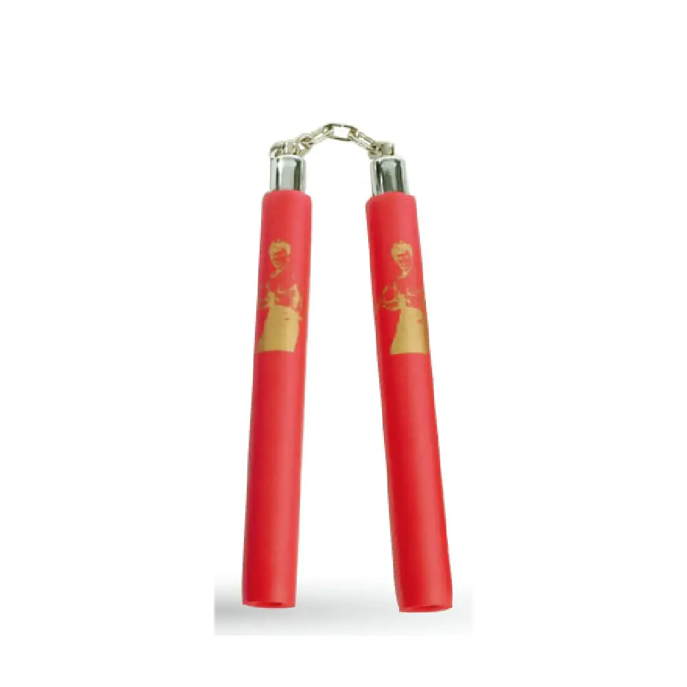 B.B Foam Chaku w/Bruce Lee Red 12" - E111RL