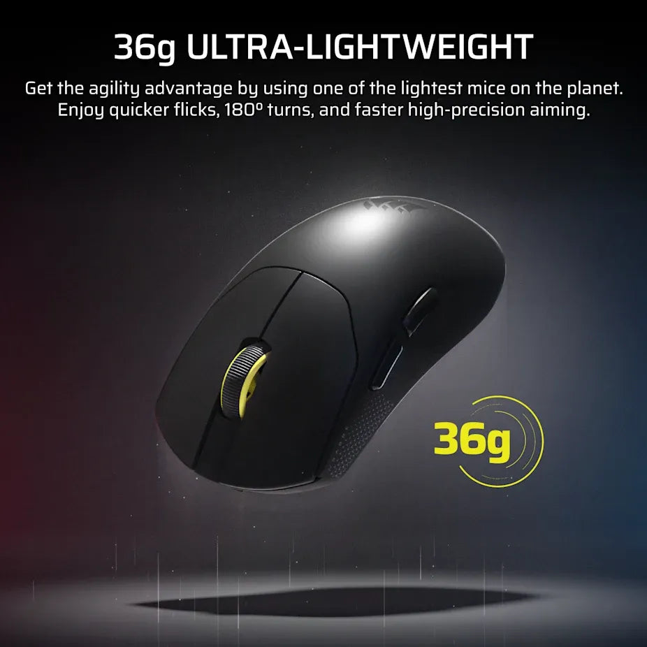 Corsair SABRE v2 PRO ULTRALIGHT WIRELESS Gaming Mouse - Black;  33k DPI.