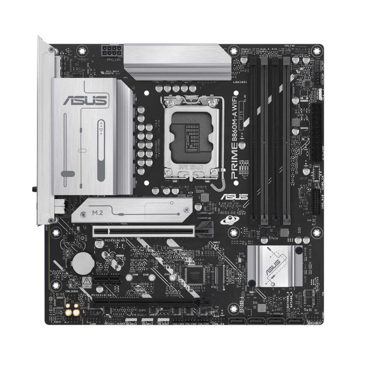 ASUS Motherboard/mATX/LGA1851/4xDDR5/Max.256GB/2xM.2/4xSATA/1xPCIe5*16/1xPCIe4*16/1xPCIe4*1/1xHDMI/2xDP/RAID