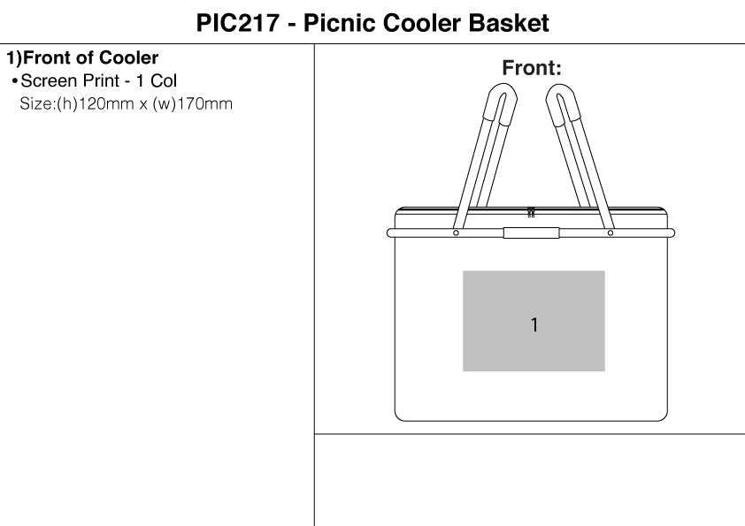 Picnic Cooler Basket