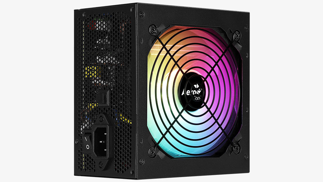 Aerocool KCAS PLUS Gold 850W RGB PSU - ATX 24 PIN; 2x 4+4PIN CPU; 8x SATA; 4x PATA; 3x PCIe 6+2PIN.