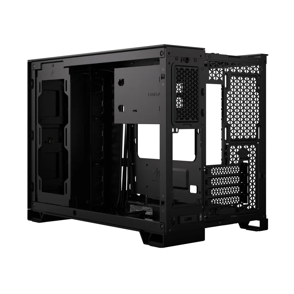 iCUE 2500X Micro ATX Black Dual Chamber PC Case; 2x 2.5'' Drive Bays; 2x 3.5''; Up to 360mm Radiator compatible