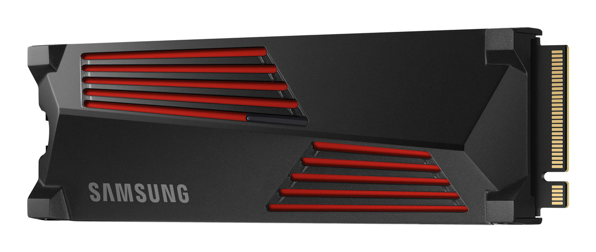 SAMSUNG MZ-V9P2T0CW 990 PRO 2 TB NVMe SSD W/Heatsink - Read Speed up to 7450 MB/s; Write Speed to up 6900 MB/s; Random Read up t