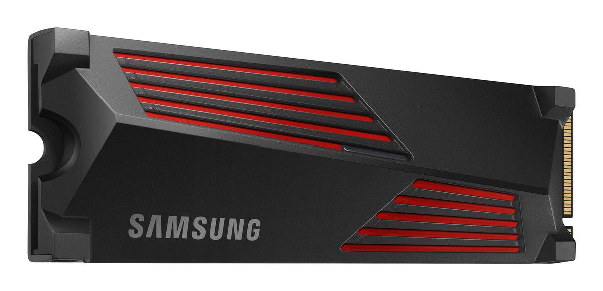 SAMSUNG MZ-V9P1T0CW 990 PRO 1 TB NVMe SSD W/Heatsink - Read Speed up to 7450 MB/s; Write Speed to up 6900 MB/s; Random Read up t
