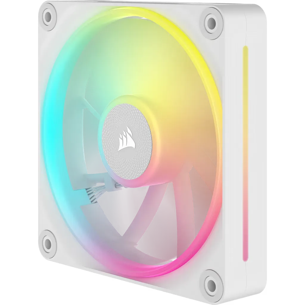 Corsair iCUE LINK LX120 RGB 120mm PWM Fan - Dual Light Loops – Requires iCUE LINK System Hub (Sold Separately) - White
