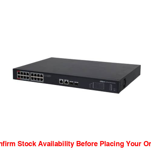 Dahua 20 Port Unmanaged Gigabit Switch - 16 POE Ports - Guards On Duty Shop