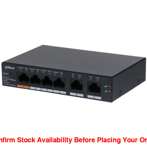 Dahua 6-Port Cloud Managed Desktop Gigabit Switch - Guards On Duty Shop & Security Guards