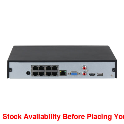 Dahua 8 Channel 1 HDD - 8 POE Ports - Dahua 8 Channel 1 HDD - 8 POE Ports