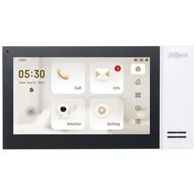 Dahua Black IP Indoor Monitor 7 Inch Guards On Duty Security