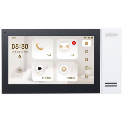 Dahua Black IP Indoor Monitor 7 Inch - Guards On Duty Shop & Security Guards