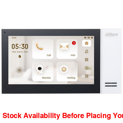 Dahua Black IP Indoor Monitor 7 Inch - Guards On Duty Shop & Security Guards