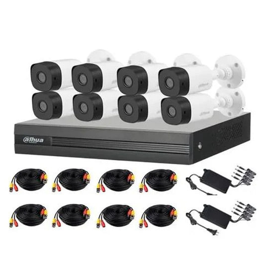 Dahua 2MP Bullet Analog Camera 20m IR 3.6mm (DH-KIT/XVR1B08-I/8-B1A21P-0360B)