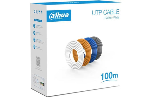 Dahua CAT5E 100m Grey - UTP - Oxygen Free Copper - Flame Retardant