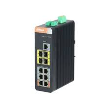 Dahua 10-Port Industrial Cloud Managed Gigabit PoE Switch with SFP (DH-PFS4410-6GT-DP)