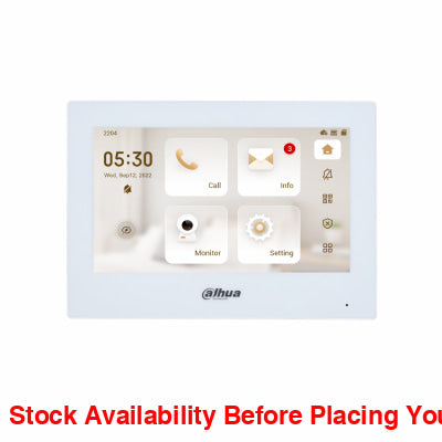 Dahua White IP Indoor Monitor 7 Inch - Guards On Duty Shop & Security Guards