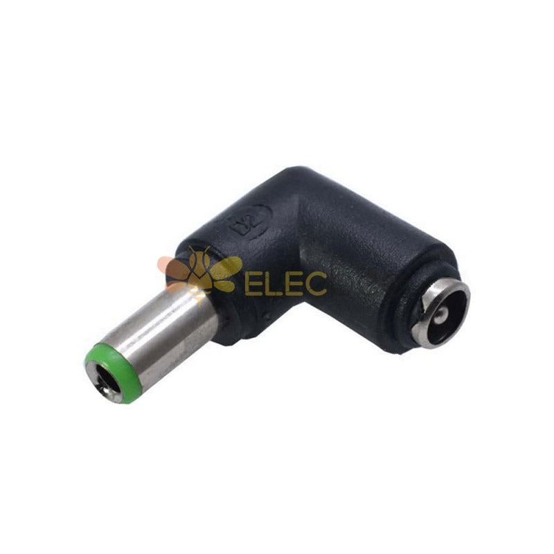 Dc Adaptor, 6.3x3.0mm M Green to 5.5x2.1mm F Black