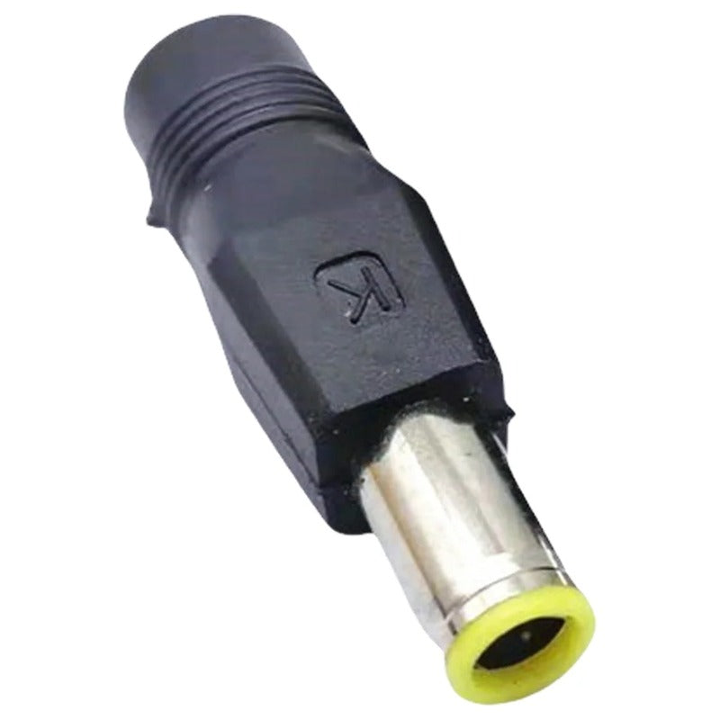 Dc Adaptor, 7.9x5.5mm M Yel to 5.5x2.1mm F Black