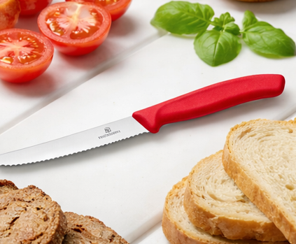 Victorinox Tomato Table Knife 11cm Serrated – Red Swiss Classic (V6.7831.C1)