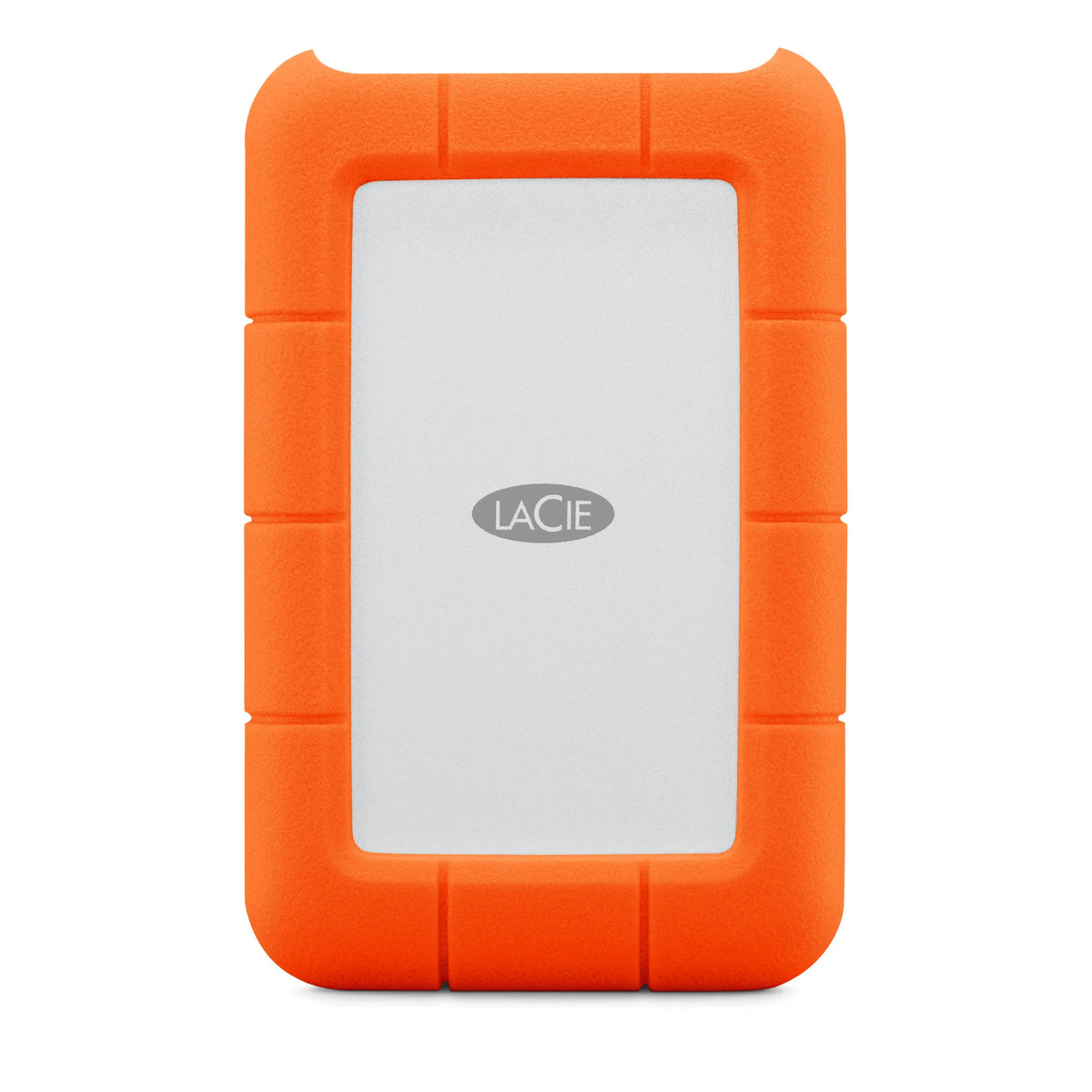 Seagate LaCie 1TB Rugged Mini USB-C; USB3.0; Drop; Crush and Rain Resistant - Silver and Orange.