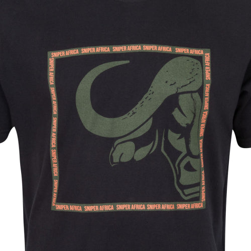 Sniper Africa Buffalo T‑Shirt Black - 3XL