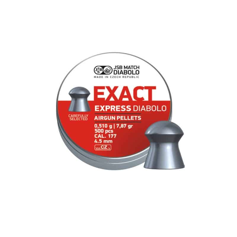 JSB Match Diabolo Exact Express 4.52mm .177 Cal 500 Pieces-JSB-546257