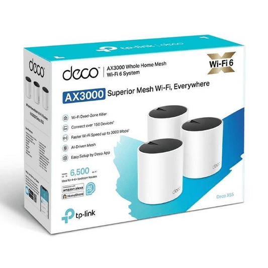Mesh Wi-Fi Router (3-pack) Deco X55 - Guards On Duty Shop & Security Guards