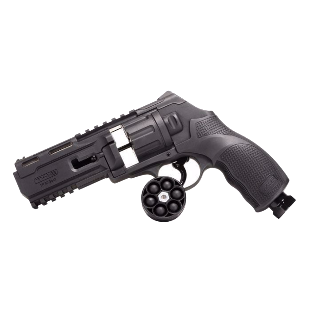 Umarex T4E TR50 Gen2 13 Joules Self Defense Revolver 0.50cal Package