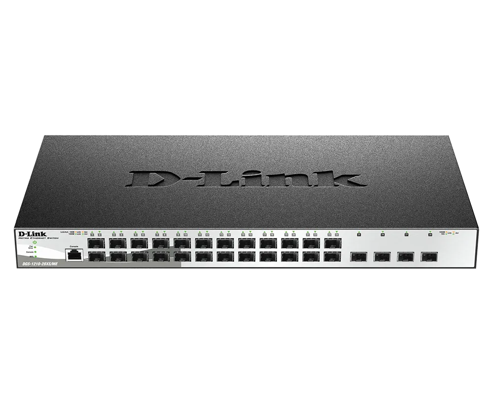 DGS-1210-28XS/ME 28-Port Gigabit Fiber Metro Ethernet Switch