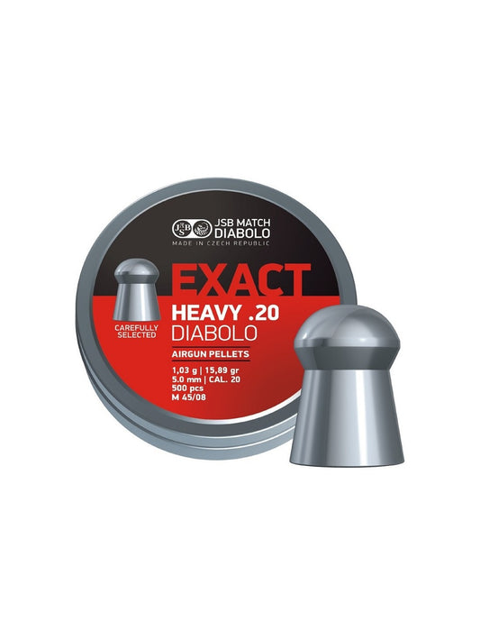 JSB Diabolo Exact Heavy Pellets .20/5.0mm - 500ct (29-1000)