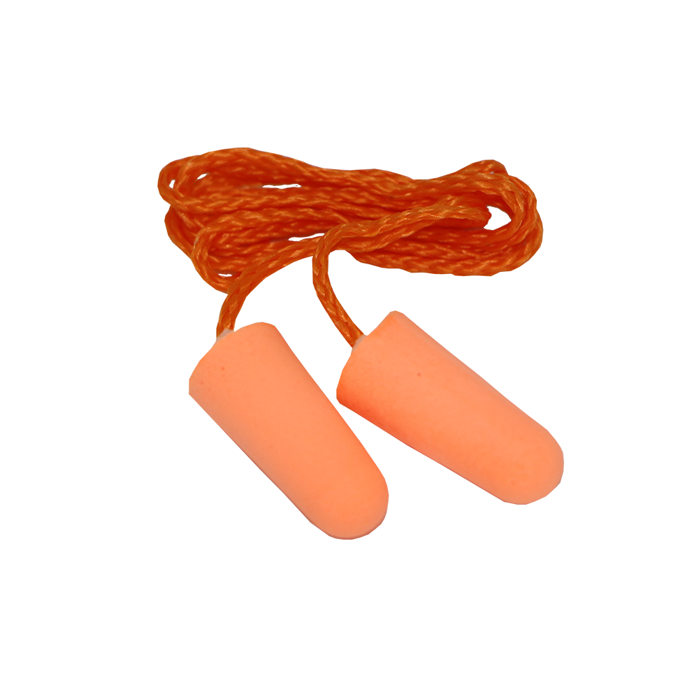 Pinnacle Ear Plug Corded Disposable PU Foam (Box of 100) (Pack of 100)