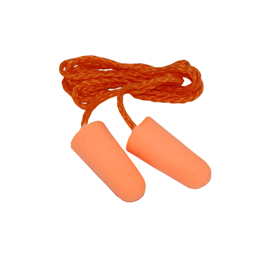 Pinnacle Ear Plug Corded Disposable PU Foam (Box of 100) (Pack of 100)