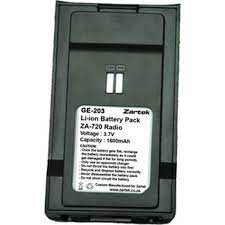 ZARTEK ZA-720 Li-ion battery pack 3.7V 1600mAH - Guards On Duty Shop & Security Guards