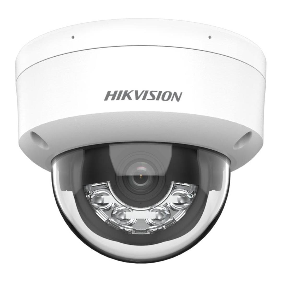Hikvision Eco 4MP dome 2.8mm lens 30m hybrid IR/white light microphone 12VDC/POE