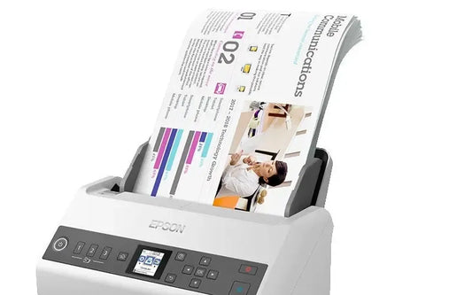 Epson WorkForce DS-730N-Sheetfeed;A4 A3 with stitching Duplex 600x600 DPI 40ppm Duty Cycle 4500;Ethernet