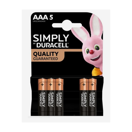 Battery 1.5V AAA Duracell S - 5 Pack - Guards On Duty Shop & Security Guards