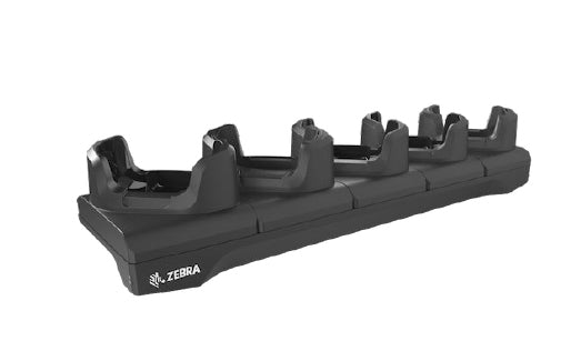 Zebra Five-slot cradle kit to charge TC53 / TC58; TC53e / TC58e / TC53e-RFID devices. Includes five-pack of shims (SHIM-CRD-NGTC