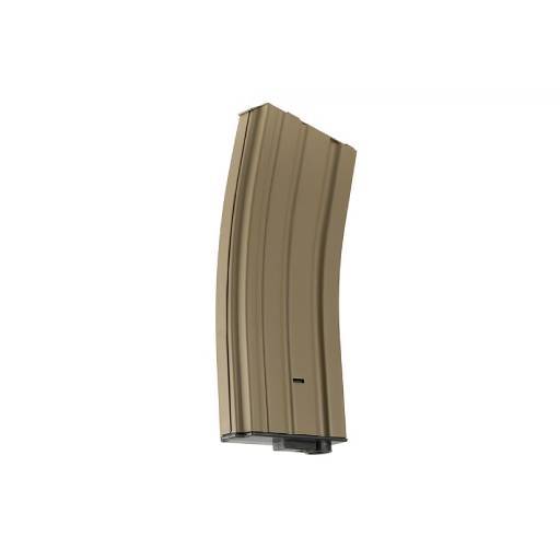 Lancer Tactical 120 Round Mid-Capacity Metal Magazine - Tan (M4/M16 AEG) 120 RDS, TAN - LT-01T-MIDMAG-G2