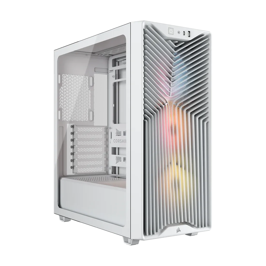 3200D RS ARGB Mid-Tower PC Case; 3x RS120 ARGB fans incl - White.