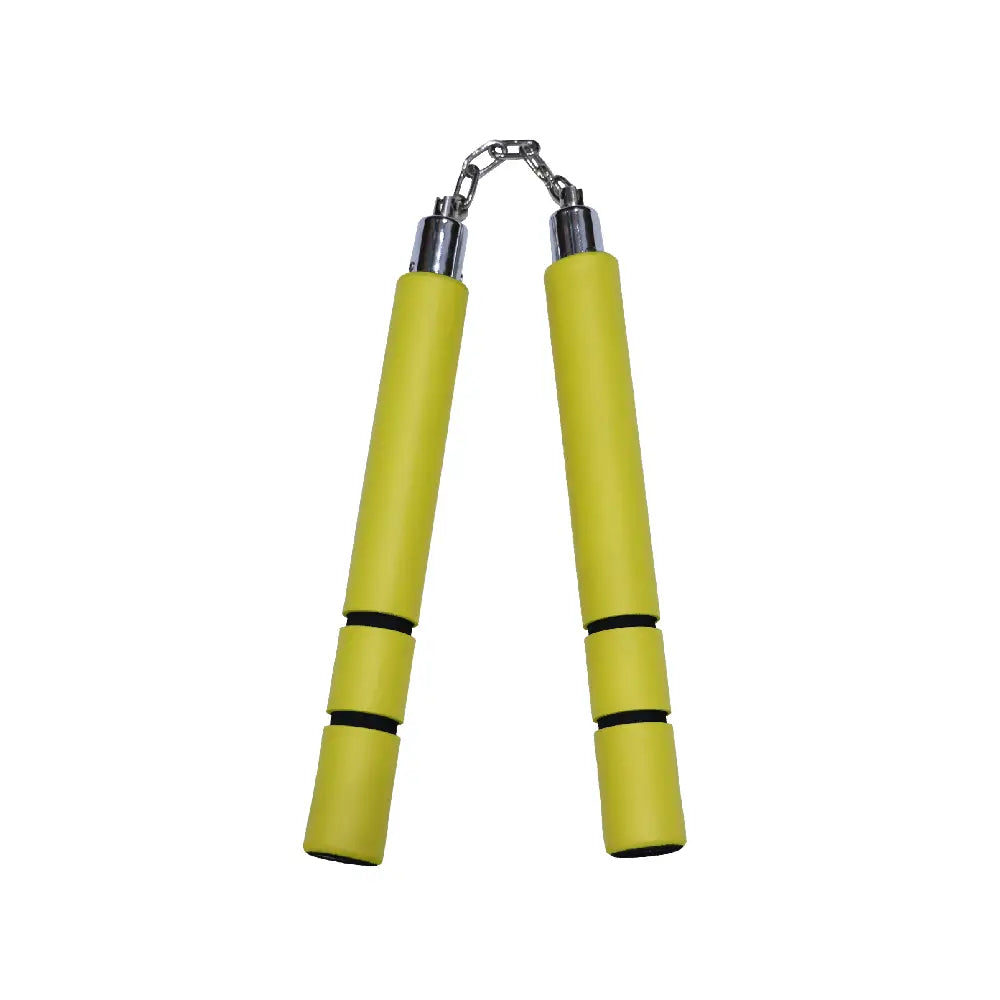 BB Foam Chaku Yellow w/Black Grip 12" - E119