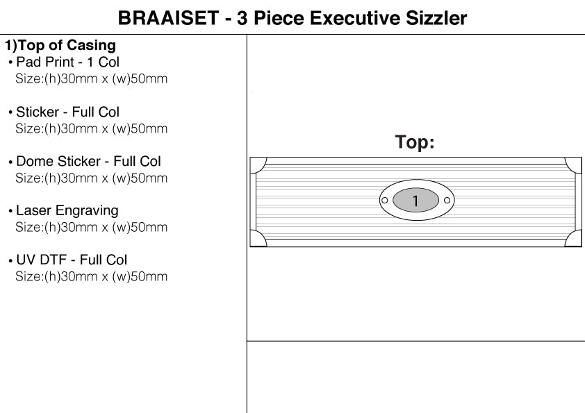 3 Piece Executive Sizzler