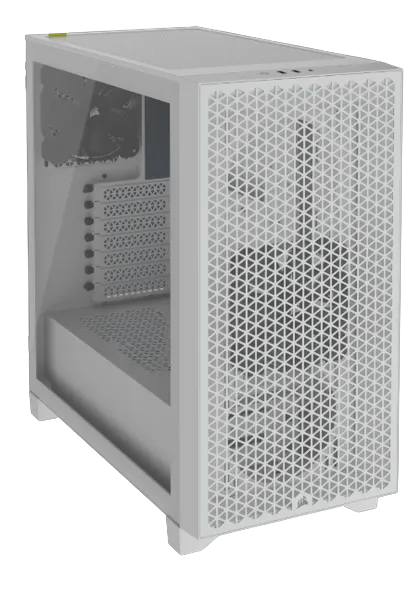 3000D AIRFLOW White Mid-Tower PC Case; 2x 3.5'' |  2x 2.5'' Drive Bays; Up to 360mm Radiator compatible; 2x 120mm fan incl