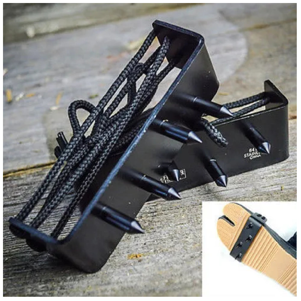 Ninja Foot Climbing Spikes Inc String Black - 3382